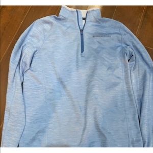 Vineyard Vines boys light blue half zip XL